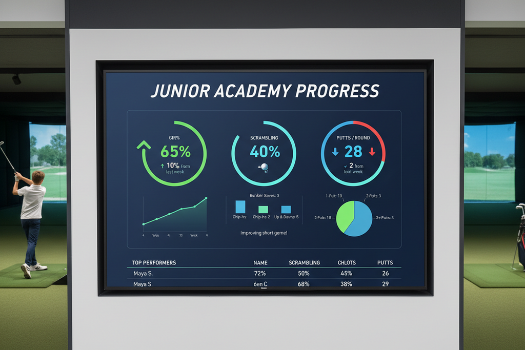 Junior academy progress dashboard tracking metrics